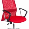 Кресло руководителя Бюрократ KB-6N/SL/R/TW-97N, красное, ткань/сетка+искусственная кожа