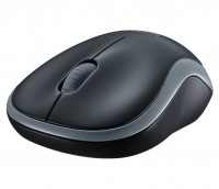 Мышь беспроводная Logitech Wireless Mouse M185, черная/серая, оптическая, 1000dpi, USB(для приёмника