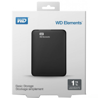 Накопитель внешний HDD 2.5" 1Тб WD Elements Portable WDBUZG0010BBK-WESN 8Мб 5400 об/мин,черный,rtl