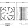 Кулер для процессора,Deepcool Ice Blade 200M,универсальный,2 200 об/мин,30 ДБ,аллюминий,90мм,без подсветки,черный,rtl