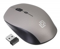 Мышь беспроводная Oklick 565MW, черная/серебристая, оптическая, 1600dpi, USB(для приёмника), блистер