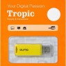 Накопитель USB 2.0 ,4Гб Qumo Tropic QM4GUD-TRP-YELLOW,желтый, пластик