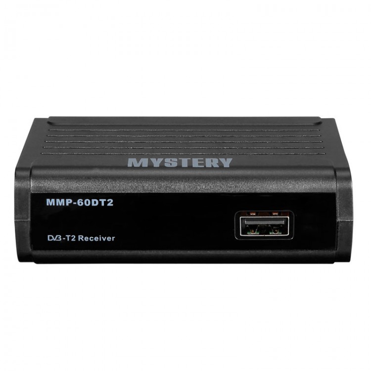 ТВ тюнер внешний Mystery MMP-60DT2 DVB-T/DVB-T2 4:3, 16:9 576i,576p,720p,1080i,1080p 1920*1080 HDMI, RCA, Coaxial черный rtl