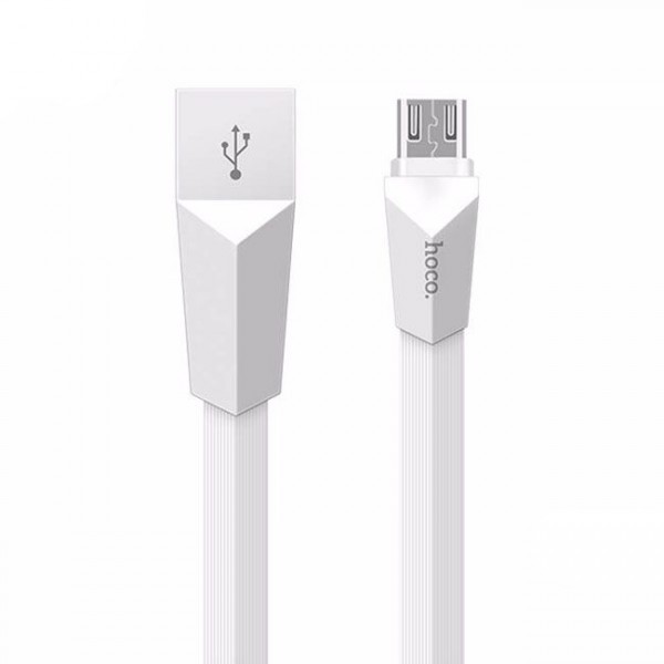 Кабель USB-Apple(8pin),1.2м,Hoco X4 Rombic,белый,rtl