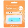 Накопитель USB 2.0, 8Гб Qumo Optiva QM8GUD-OP2-Blue,голубой, пластик