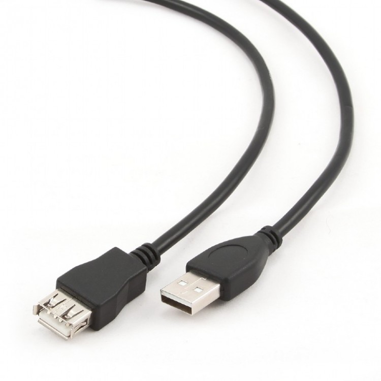 Кабель-удлинитель USB(AM)-USB(AF),3м,Cablexpert CCF-USB2-AMAF-10,черный,пакет