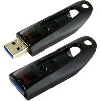 Накопитель USB 3.0, 32Гб SanDisk Ultra SDCZ48-032G-U46,черный, пластик