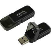 Накопитель USB 2.0, 32Гб Adata UV240 AUV240-32G-RBK,черный, пластик