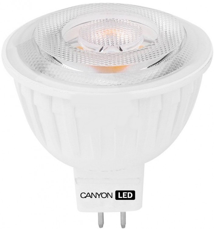 Лампа LED рефлекторная(точка)/прозрачная Canyon GU5.3, 7.5Вт(50Вт), 2700К(теплый), 60°, 540Лм, 50000ч., 50*53мм(MRGU53/8W230VW60)