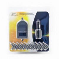 БП для ноутбука(в прикуриватель) Jet-A Dynamer 15-24В/4.5А - 6А/90Вт набор переходников для универсальный