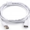 Кабель-удлинитель USB(AM)-USB(AF),1.8м,Atcom AT3789,белый,пакет