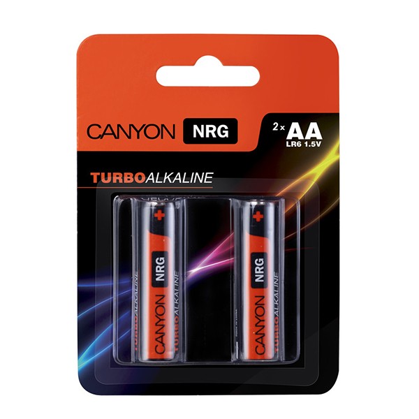 Щелочная батарейка AA Canyon NRG 1.5В   2 шт, блистер, ALKAA2