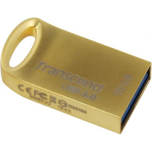 Накопитель USB 3.0 ,16Гб Transcend JetFlash 710G,золотистый, металл
