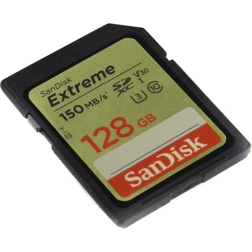Карта памяти SDXC 128Гб/Class 10/UHS-I(Class 3),SanDisk Extreme(SDSDXV5-128G-GNCIN)