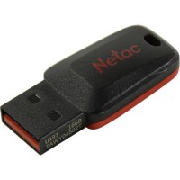 Накопитель USB 2.0, 16Гб Netac U197 NT03U197N-016G-20BK,черный, пластик
