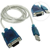 Кабель-адаптер USB-DB9M(Com),1м,Vcom VUS7050,серебристый,блистер