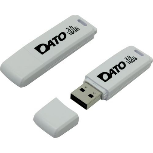 Накопитель USB 2.0 ,16Гб Dato DB8001W-16G,белый, пластик