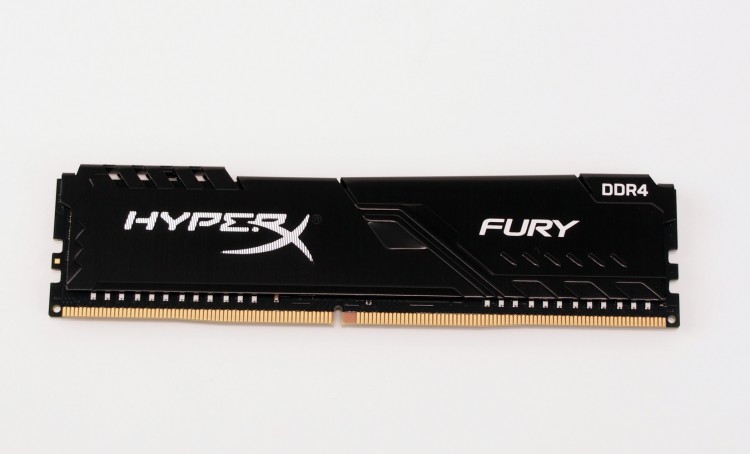 Модуль памяти DIMM DDR4(1.35В) 8Гб, 3200 МГц, 25600 Мб/с, Kingston HyperX Fury HX432C16FB3/8, блистер