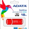 Накопитель USB 3.0 ,16Гб Adata DashDrive UV150,красный, пластик