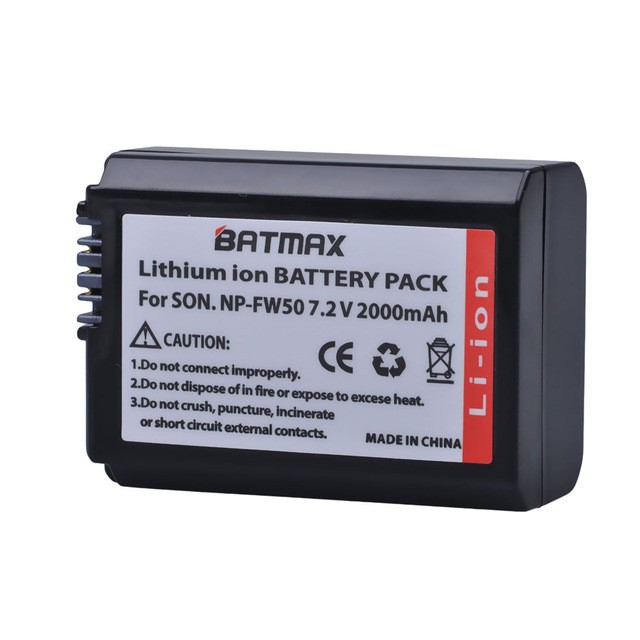 Аккумулятор Batmax NP-FW50,7,2В/2000мАч,для Sony NEX Series,SLT-A33/35/55