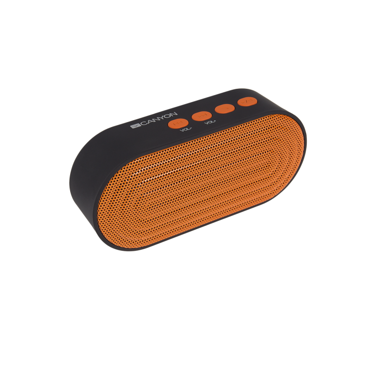Колонка Bluetooth Canyon CNE-CBTSP3 2.0 4Вт,черный/оранжевый,rtl