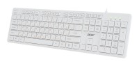 Клавиатура Acer OKW123,проводная(USB),белая,rtl