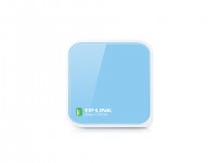 Маршрутизатор Wi-Fi TP-Link TL-WR702N, 1 порт 10/100 Мбит/сек , внешний, белый/синий, rtl, 18468