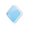 Маршрутизатор Wi-Fi TP-Link TL-WR702N, 1 порт 10/100 Мбит/сек , внешний, белый/синий, rtl, 18468