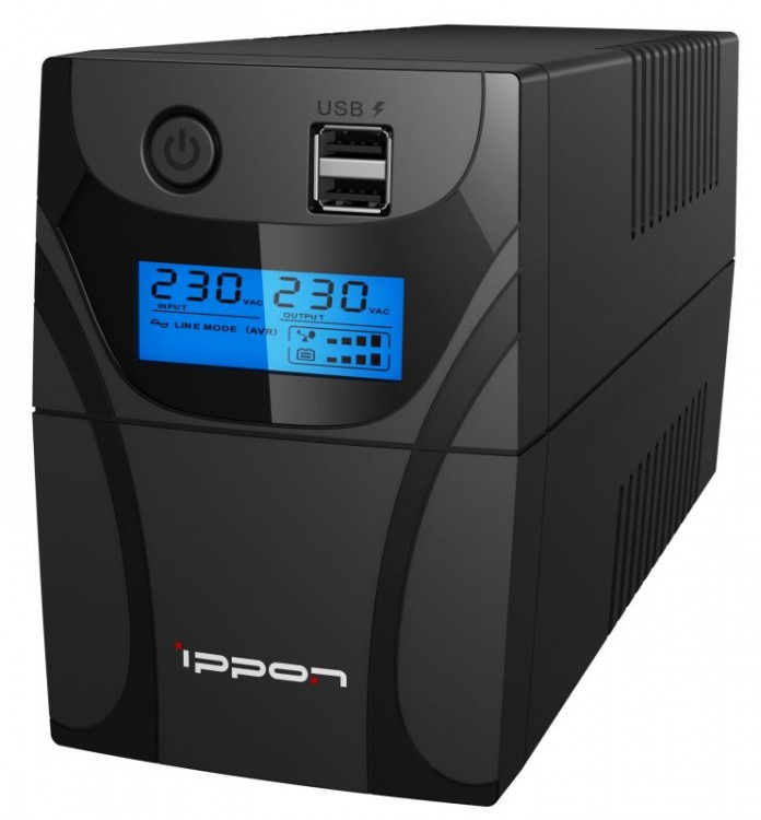 ИБП Ippon Back Power Pro II 700,700 ВА/420 Вт, 4хC13 (комп.розетка), черный, rtl