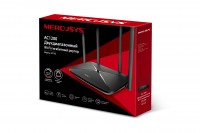 Маршрутизатор Wi-Fi Mercusys AC12G, 3* RJ45 1000 Мбит/сек, внешний, черный, rtl, 34500