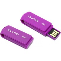 Накопитель USB 2.0 ,32Гб Qumo Twist QM32GUD-TW-FANDANGO,фиолетовый, пластик