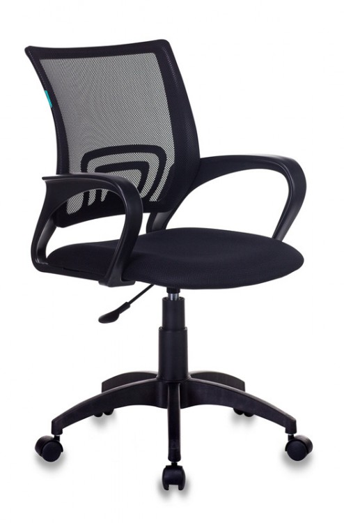 Кресло офисное Бюрократ CH-695NLT/BLACK, черное, ткань/сетка
