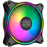 Вентилятор корпусной,Cooler Master MFL-B2DN-18NPA-R1,1 800 об/мин,30 ДБ,120 мм,разноцветная подсветка,черный,rtl