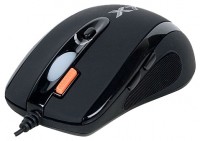 Мышь игровая A4Tech X-718BK Black, черная, оптическая, 3200dpi, USB, rtl