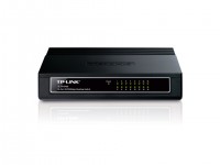 Сетевой коммутатор TP-Link TL-SF1016D, 16 портов 10/100 Мбит/сек, внешний, черный, rtl, 21082