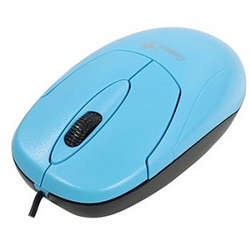 Мышь проводная Genius Xscroll V3, голубой, оптическая, 1000dpi, USB, rtl