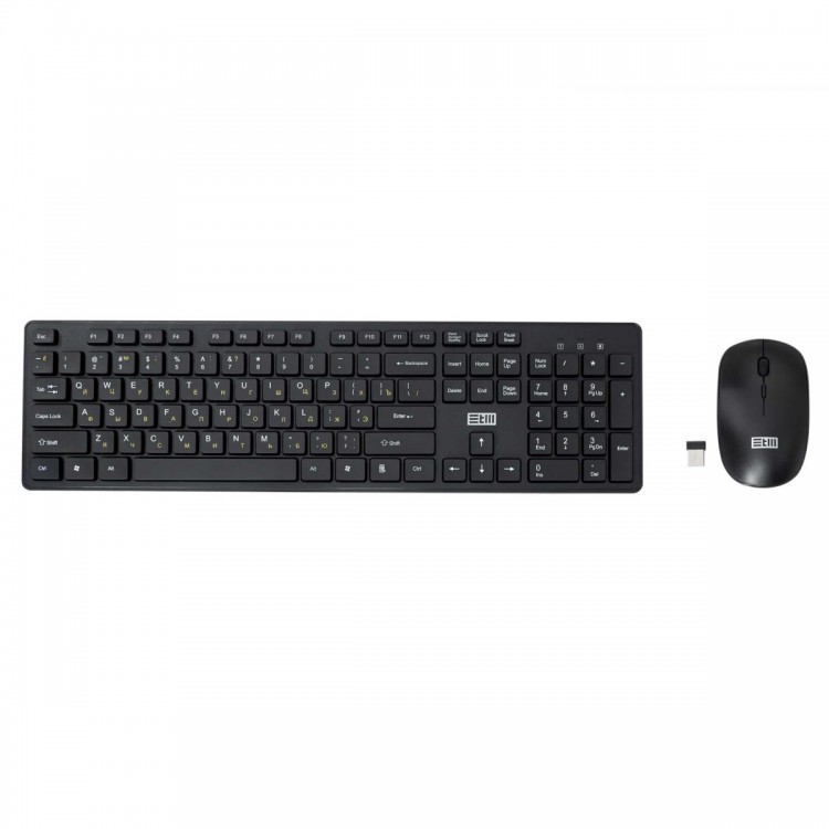 Клавиатура+мышь б/п STM 303SW черные,USB(для приемника),rtl