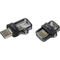 Накопитель USB 3.0/microUSB, 32Гб SanDisk Ultra Dual SDDD3-032G-G46,черный, пластик