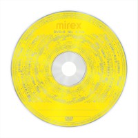 Диск DVD-R Mirex 4,7Гб 16x 1шт, желтый,конверт