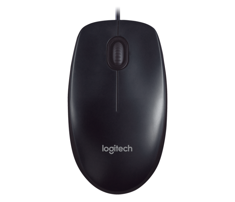 Мышь проводная Logitech M90, черная, оптическая, 1000dpi, USB, rtl