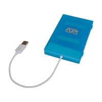 Внешний бокс AgeStar SUBCP1, 2.5", USB 2.0, пластик, синий, пакет