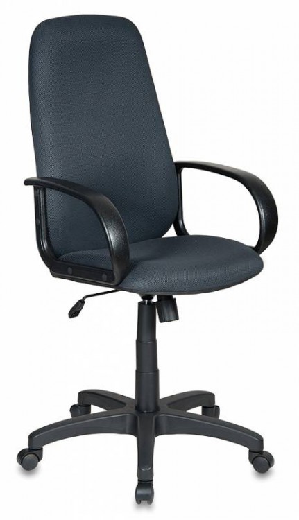 Кресло руководителя Бюрократ CH-808AXSN/TW-12, черное, ткань/ткань
