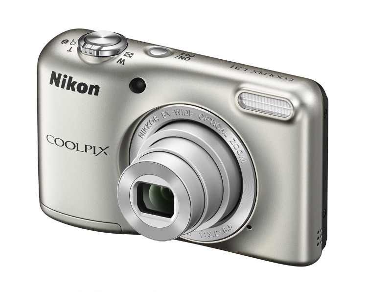 Цифровой фотоаппарат Nikon L31 Coolpix Silver [16.44 млн, СCD, 4608 x 3456, 80-1600 ISO, 2.7", SD, SDHC, SDXC, JPEG, AVI, MJPEG]