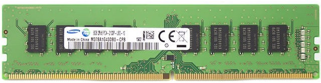 Модуль памяти DIMM DDR4 8Гб, 2133 МГц, 17064 Мб/с, Samsung M378A1G43DB0-CPB, oem