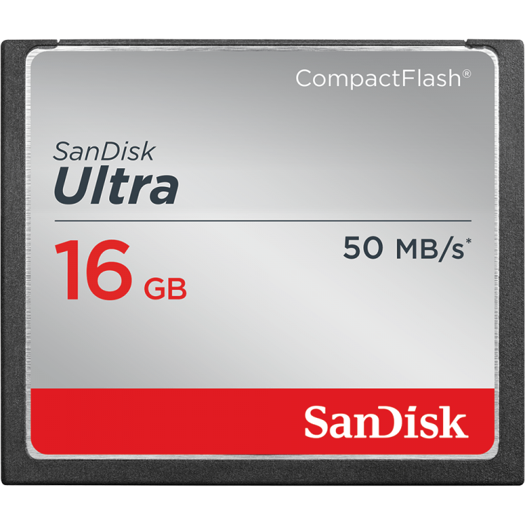 Карта памяти Compact Flash 16Гб/300x,SanDisk Ultra(SDCFHS-016G-G46)