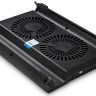 Подставка для ноутбука Deepcool N8,17",алюминий, 2*кулера 140 мм, черная