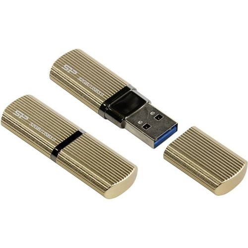 Накопитель USB 3.0 ,32Гб Silicon Power Marvel M50 SP032GBUF3M50V1C,золотистый, металл
