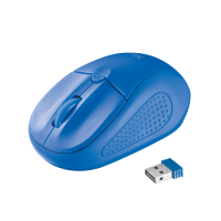 Мышь беспроводная Trust Primo, синяя, оптическая, 1600dpi, USB(для приёмника), rtl