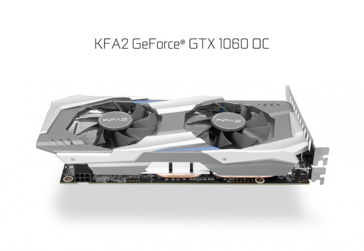 Видеокарта KFA2  NVidia GeForce GTX 1060 1518МГц(1733МГц Turbo) PCI-E 3.0 3Гб 8008 МГц 192 бит DVI-D, HDMI, Display Port 60nnh7dsl9ck