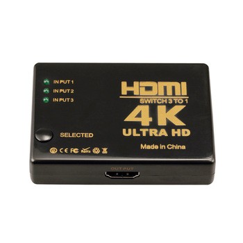 Переключатель HDMI 3*HDMI(F) вход?HDMI(F) выход,Rm301,черный,тех. пакет